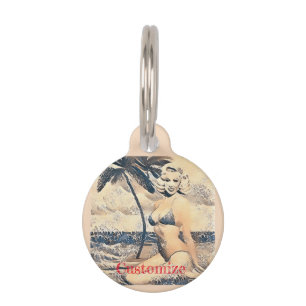 Kneeling Blonde Bikini Modell Thunder_Cove Haustiermarke