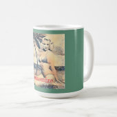 Kneeling Blonde Bikini Modell Thunder_Cove Kaffeetasse (VorderseiteRechts)
