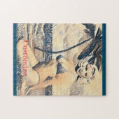 Kneeling Blonde Bikini Modell Thunder_Cove Puzzle (Horizontal)