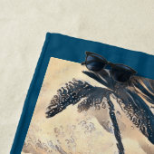 Kneeling Blonde Bikini Modell Thunder_Cove Strandtuch (Beispiel)