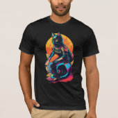 Kneeling Cat Woman Knight T-Shirt (Vorderseite)