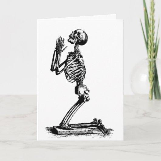 Kneeling Skeleton Karte (Vorderseite)