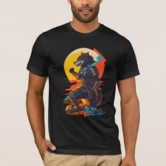 Kneeling Werewolves Knight T-Shirt (Vorderseite)