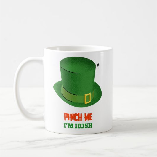 Kneif Mich, Ich Bin Irisch Klassischer Becher Kaffeetasse (Links)