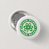 Kneif Schutz St. Patrick's Day Button (Vorne & Hinten)