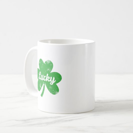 Kneifschutz St. Patrick's Day Kaffeetasse (Vorderseite Links)