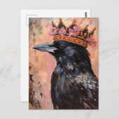 Kneipe in einem rosa Kronenhintergrund Postkarte (Vorne/Hinten)