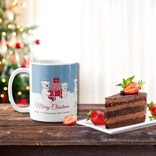 Kneipen mit roten Weihnachtsgeschenken Kaffeetasse