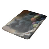 Knetbegleiter Black Kitten mit Garn Badematte (Schrägansicht)