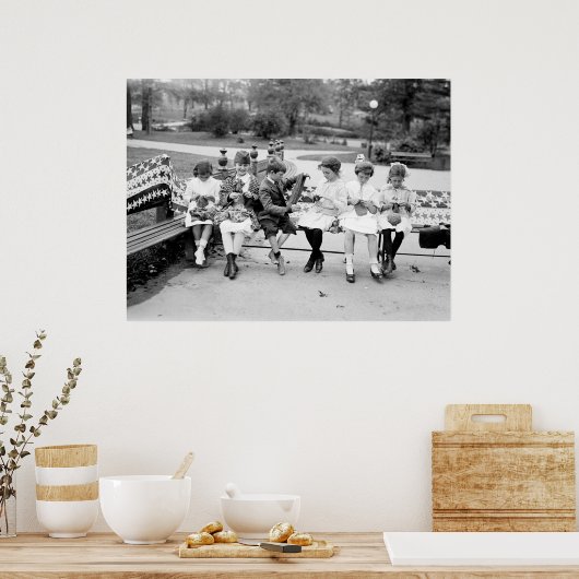 Knetbiene, Anfang des 19. Jahrhunderts Poster (Küche)