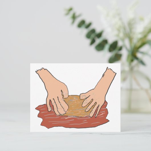 Kneten Postkarte (Stehend Vorderseite)