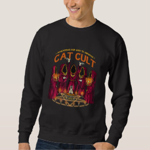 Kneten unseren Weg zur Nirvana-Katzenkult-Okkultku Sweatshirt