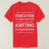 Knetgarn Knetknette Crochetknette Crocheting (3) T-Shirt (Design vorne)