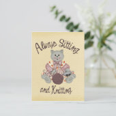 Knetkatze Postkarte (Stehend Vorderseite)