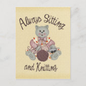 Knetkatze Postkarte (Vorderseite)