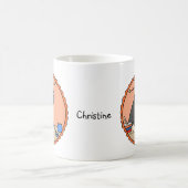 Knetkatzenbackliebhaber Individuelle Name Kaffeetasse (Mittel)
