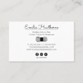 Knetkiste für kleine Unternehmen Visitenkarte (Rückseite)