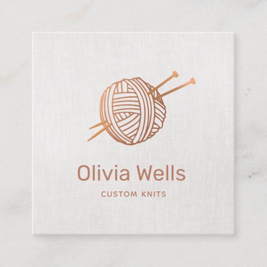 Knetkranz Quadratische Visitenkarte (Vorderseite)