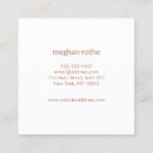 Knetkranz Quadratische Visitenkarte (Rückseite)