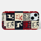 Knetmuster Weihnachtsmuster | Rustikal Case-Mate iPhone Hülle (Rückseite (Horizontal))