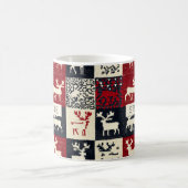Knetmuster Weihnachtsmuster | Rustikal Kaffeetasse (Mittel)