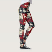 Knetmuster Weihnachtsmuster | Rustikal Leggings (Rechts)