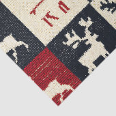 Knetmuster Weihnachtsmuster | Rustikal Seidenpapier (Detail)