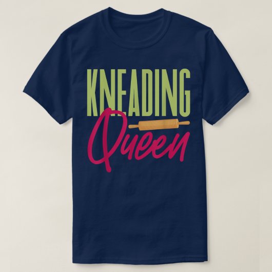 Knetqueen Baker Backwaren Teig T-Shirt (Design vorne)