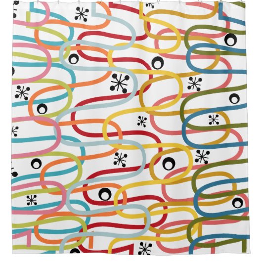 Knickbrille Duschvorhang (Vorderseite)