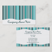 Knickenten: gestreifter Vorhang Visitenkarte (Vorne/Hinten)