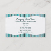 Knickenten: gestreifter Vorhang Visitenkarte (Rückseite)