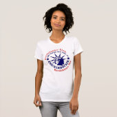 Knickerbocker blaues und weißes Logo T-Shirt (Vorne ganz)