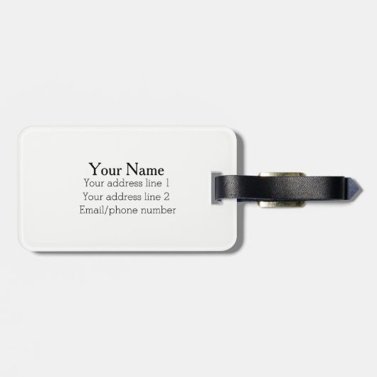 Knickerbocker Gepäckmarke Gepäckanhänger (Rückseite horizontal)