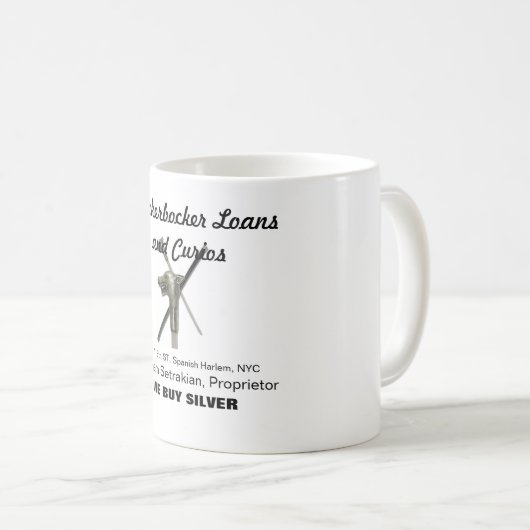 KnickerBocker leiht Andenken-Tasse aus Kaffeetasse (VorderseiteRechts)