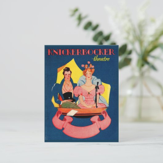 Knickerbocker Theaterkartenabdeckung der 20er Jahr Postkarte (Stehend Vorderseite)