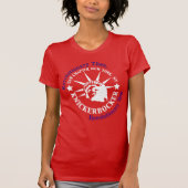 Knickerbocker weißes und blaues Logo T-Shirt (Vorderseite)