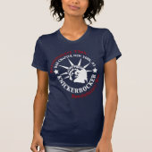 Knickerbocker weißes und blaues Logo T-Shirt (Vorderseite)