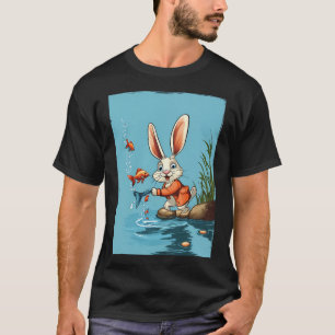 Knicki-Knacki-Hase fängt Fische T-Shirt