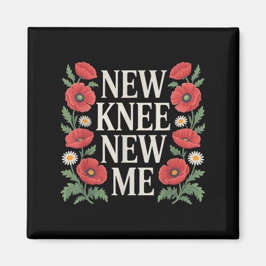 Knie-Ersatz-Erholung Knie Operation Erholung Magnet (Vorne)