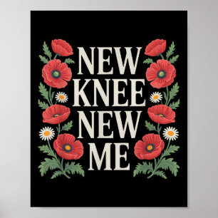 Knie-Ersatz-Erholung Knie Operation Erholung Poster