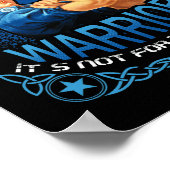 Knie-Ersatzkrieger Knie-Operation Erholung Poster (Ecke)