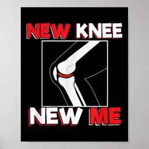 Knie-OP-Erholungszitat-Geschenk - Neues Ich Poster