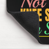 Knie-OP-Wanderzitat - Bergsteiger Mousepad (Ecke)