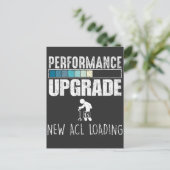 Knie Operation Anterior cruciate ligament ACL Postkarte (Stehend Vorderseite)