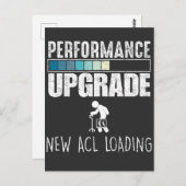 Knie Operation Anterior cruciate ligament ACL Postkarte (Vorne/Hinten)