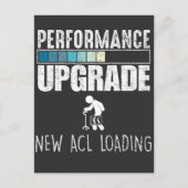 Knie Operation Anterior cruciate ligament ACL Postkarte (Vorderseite)