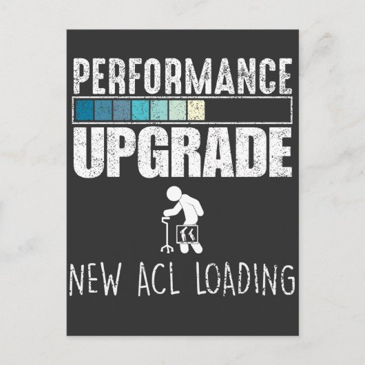 Knie Operation Anterior cruciate ligament ACL Postkarte (Vorderseite)