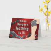 KNIE-OPERATION ERHALTEN WOHLE KARTE - ROHR-BAND (Gelbe Blume)