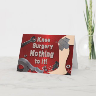 KNIE-OPERATION ERHALTEN WOHLE KARTE - ROHR-BAND
