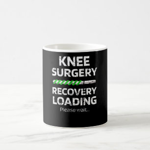 Knie Operation Erholung Geschenk Kniegelenksersat Kaffeetasse